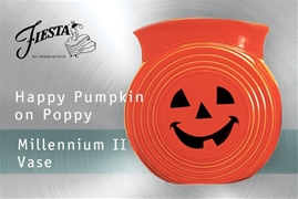 Happy Pumpkin Millennium II Vase on Poppy
